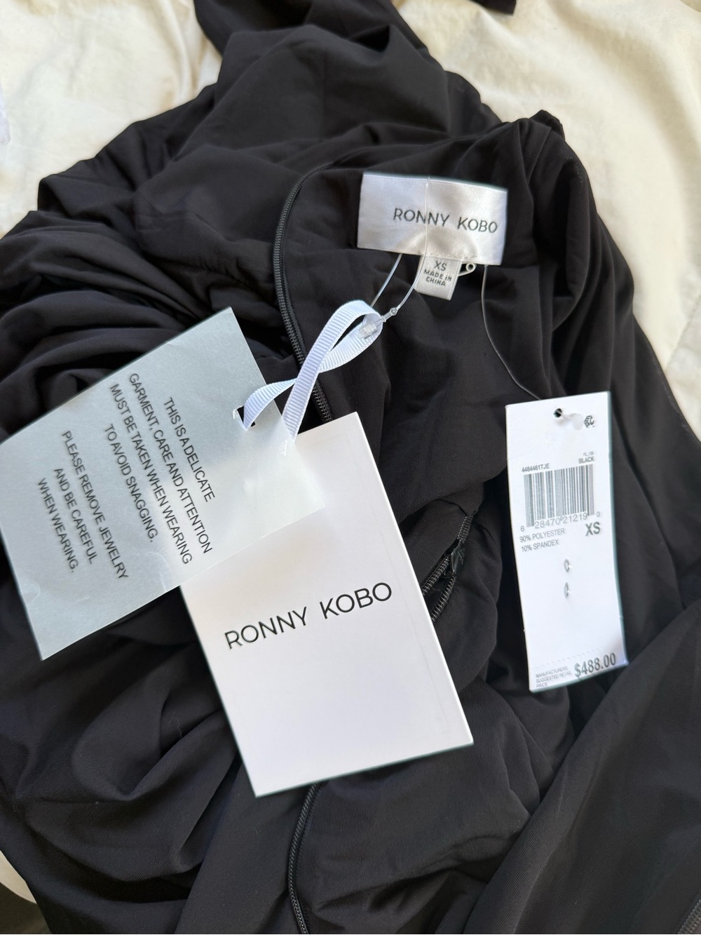 Ronny kobo Sera black mesh dress - Picture 7 of 9